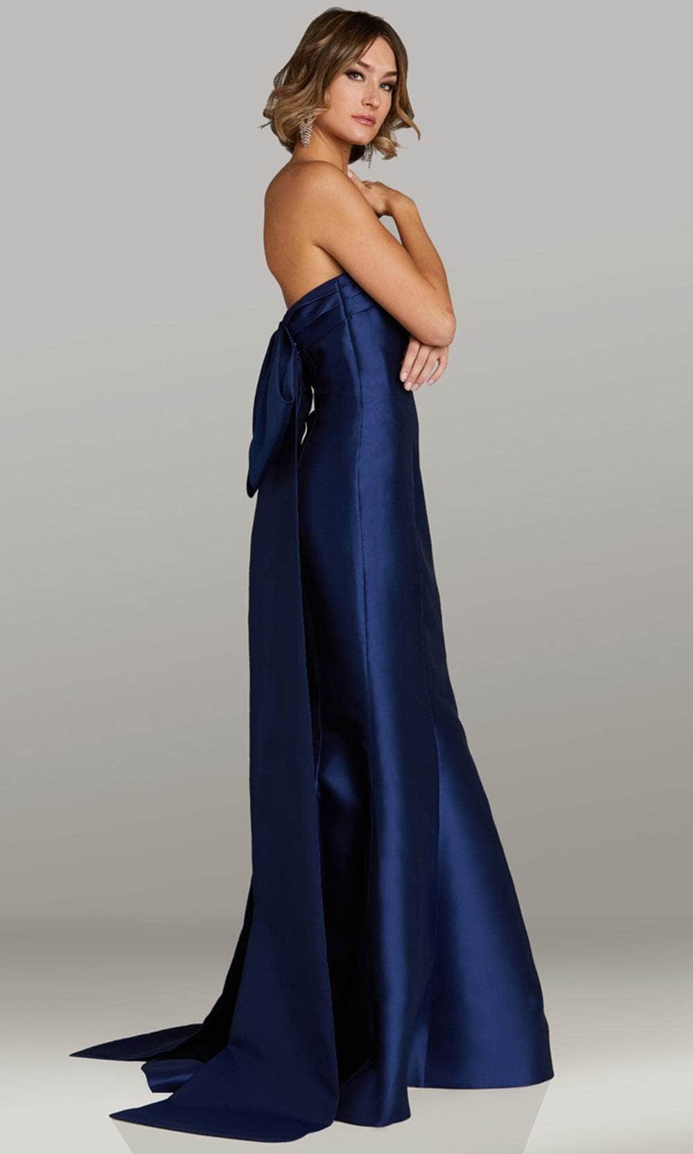 Gia Franco 12411 - Strapless Draped Bow Evening Gown Prom Dresses