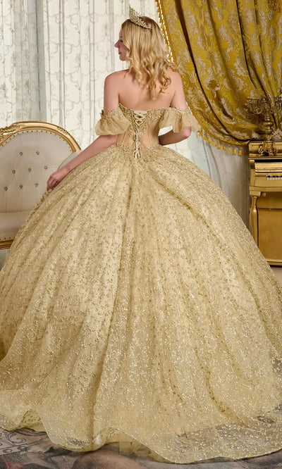 Elizabeth K GL3632 - Sweetheart Bejeweled Corset Ballgown Quinceanera Dresses