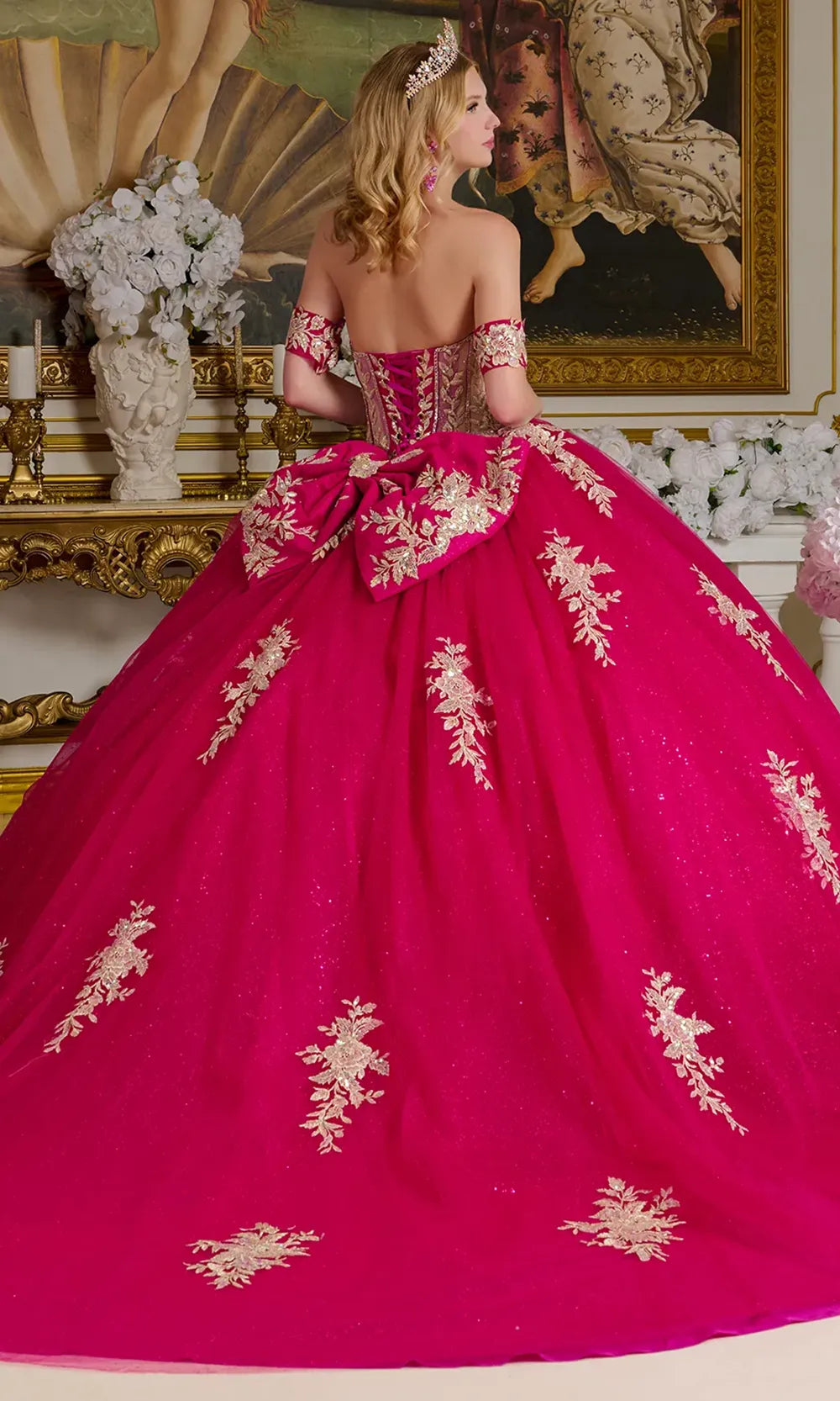 Elizabeth K GL3641 - Embellished Tulle Quinceanera Gown Quinceanera Dresses