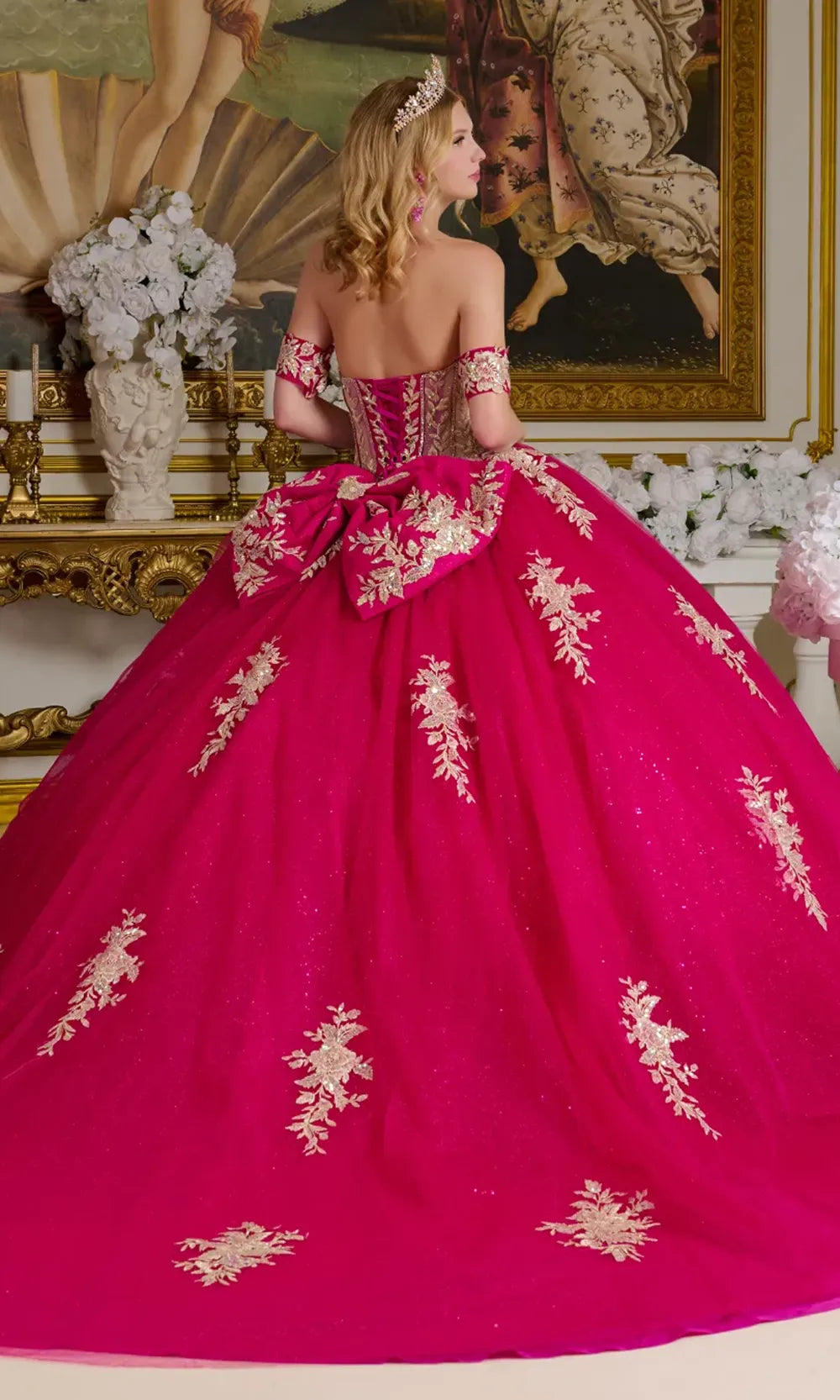 Elizabeth K GL3641 - Embellished Tulle Quinceanera Gown Quinceanera Dresses