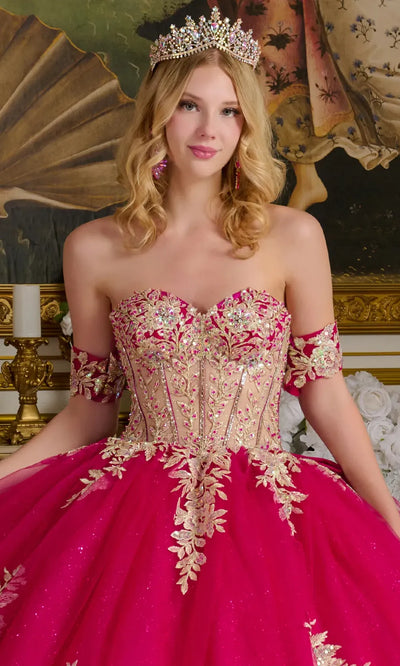 Elizabeth K GL3641 - Embellished Tulle Quinceanera Gown Quinceanera Dresses