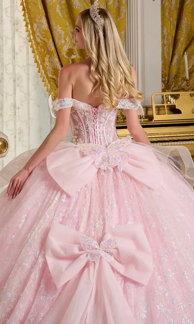 Elizabeth K GL3651 - 3D Butterfly Sweetheart Tulle Gown Quinceanera Dresses