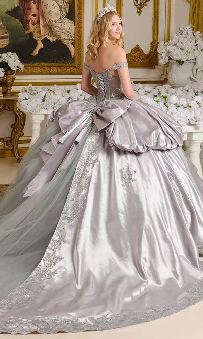 Elizabeth K GL3652 - Off Shoulder Beaded Quinceanera Gown Quinceanera Dresses