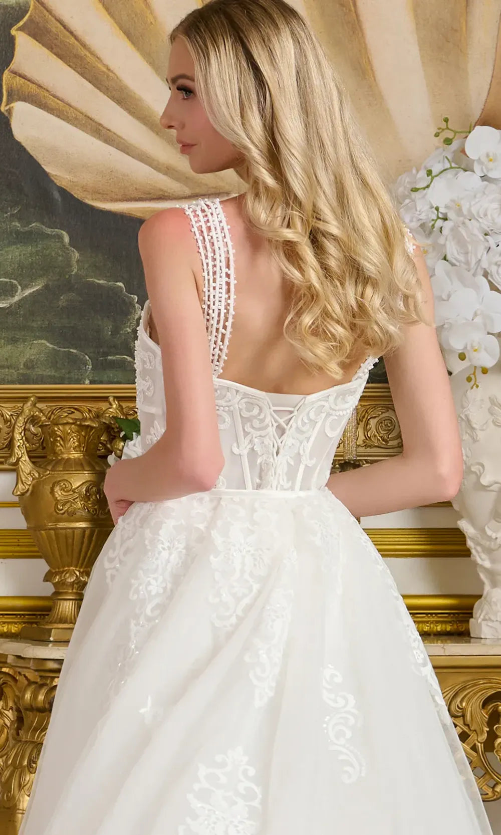 GLS by Gloria Bridal GL3654 - Sweetheart Embroidered Gown with Overskirt Bridal Dresses