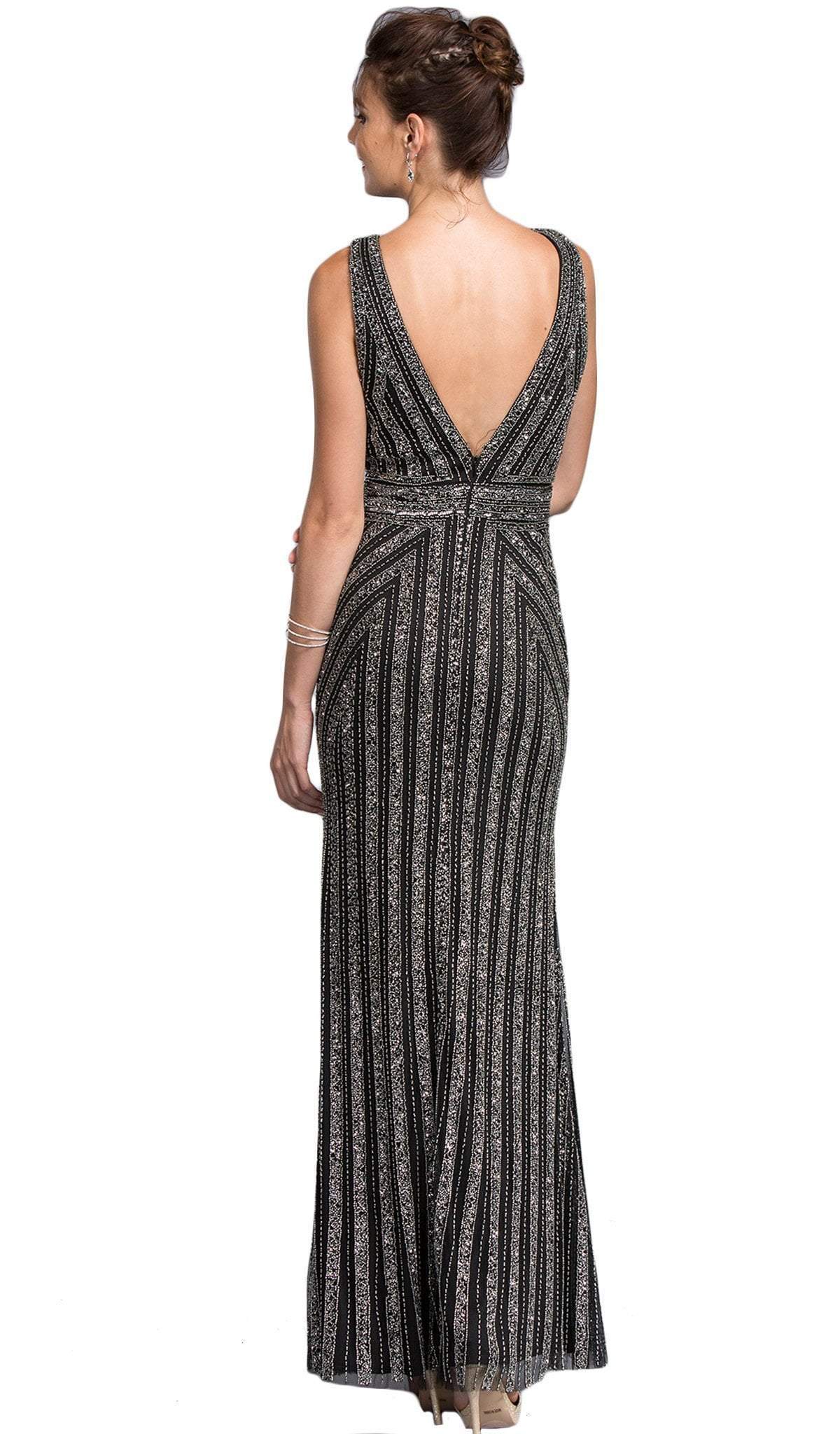 Glittering V-neck Sheath Prom Dress Dress