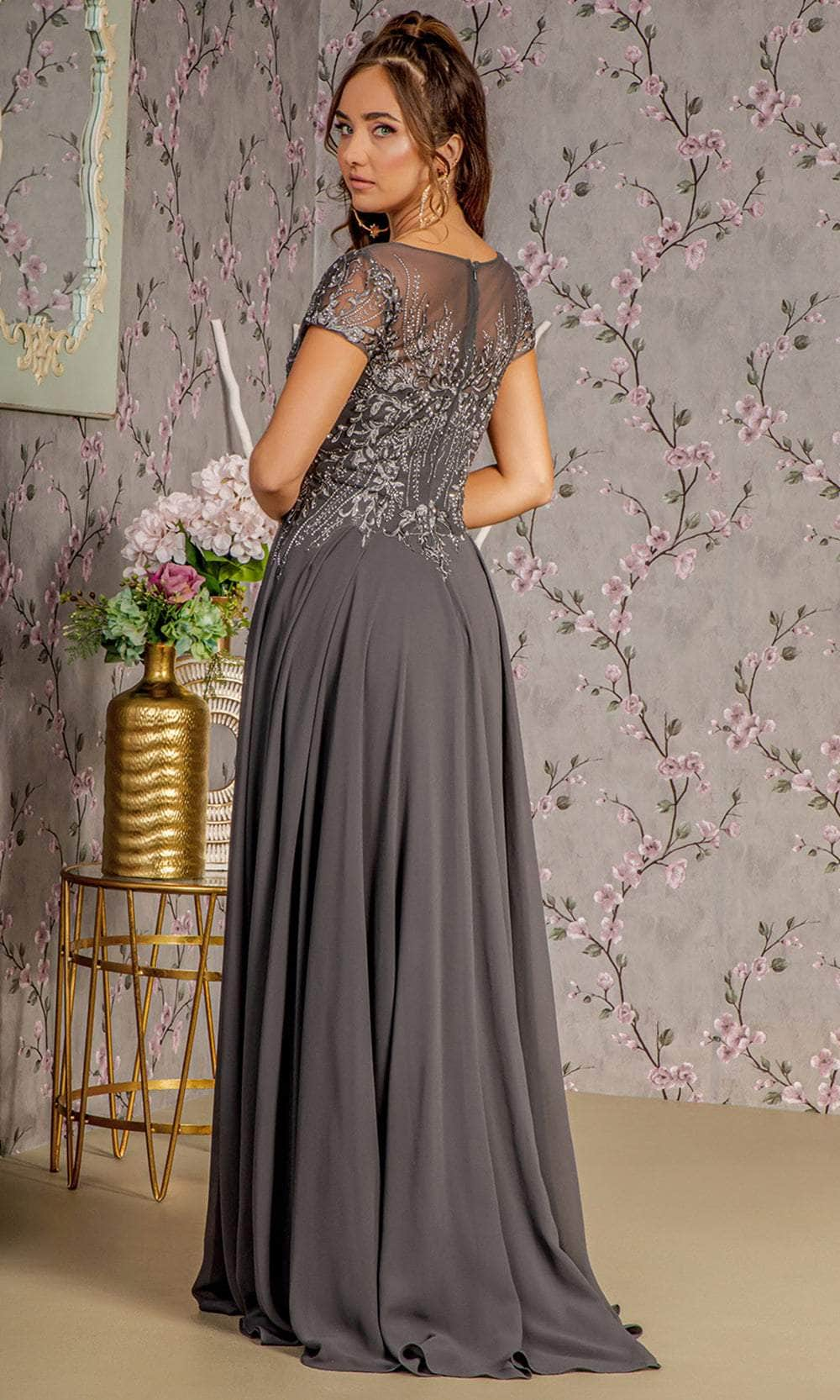 GLS by Gloria GL3362 - Illusion Bateau A-Line Formal Dress