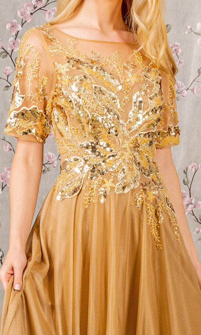 GLS by Gloria GL3444 - Sequins Beads Evening Dress Mother of the Bride Dresses