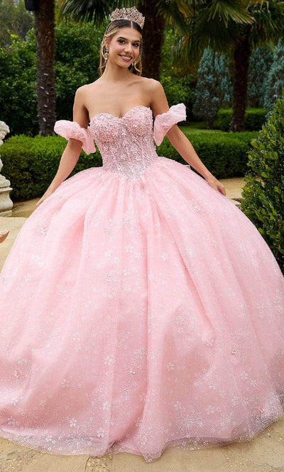 GLS by Gloria GL3505 - Floral Sprinkled Ballgown Quinceanera Dresses