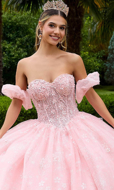 GLS by Gloria GL3505 - Floral Sprinkled Ballgown Quinceanera Dresses