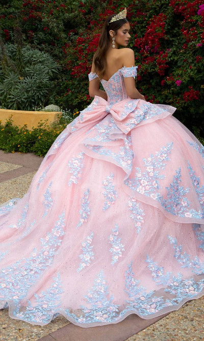 GLS by Gloria GL3517 - Floral Ornate Ballgown Quinceanera Dresses
