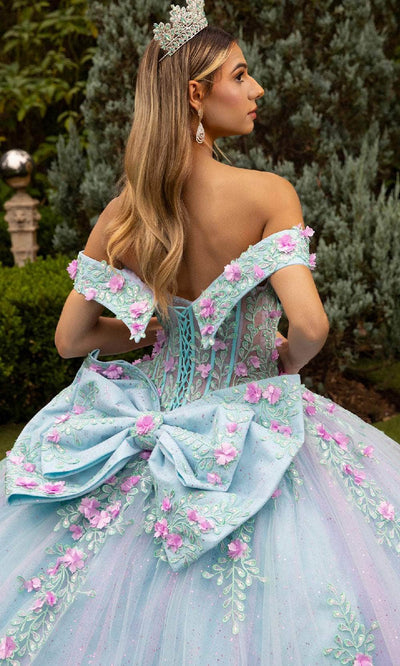 GLS by Gloria GL3523 - Floral Accent Ballgown Quinceanera Dresses
