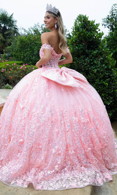 GLS by Gloria GL3526 - Floral Embossed Ballgown Quinceanera Dresses