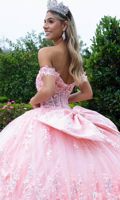 GLS by Gloria GL3526 - Floral Embossed Ballgown Quinceanera Dresses