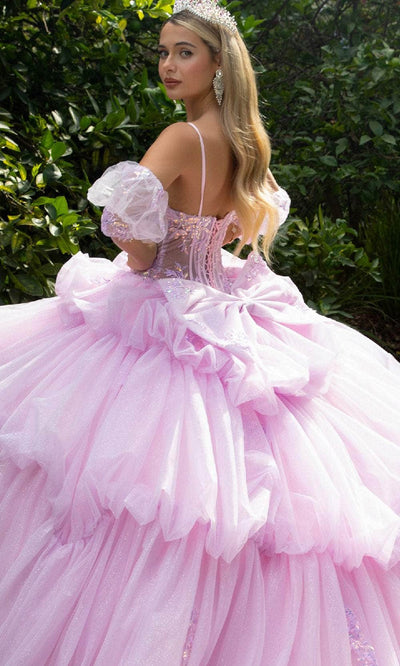 GLS by Gloria GL3546 - Sequin Embroidered Ruffle Ballgown Quinceanera Dresses