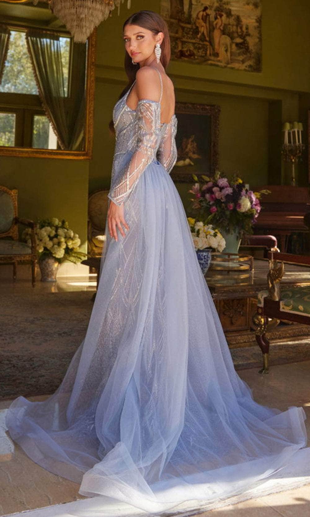 GLS by Gloria GL3616 Prom Dress - Smoky Blue | NewYorkDress GLS by Gloria GL3616 Prom Dress - Smoky Blue | NewYorkDress