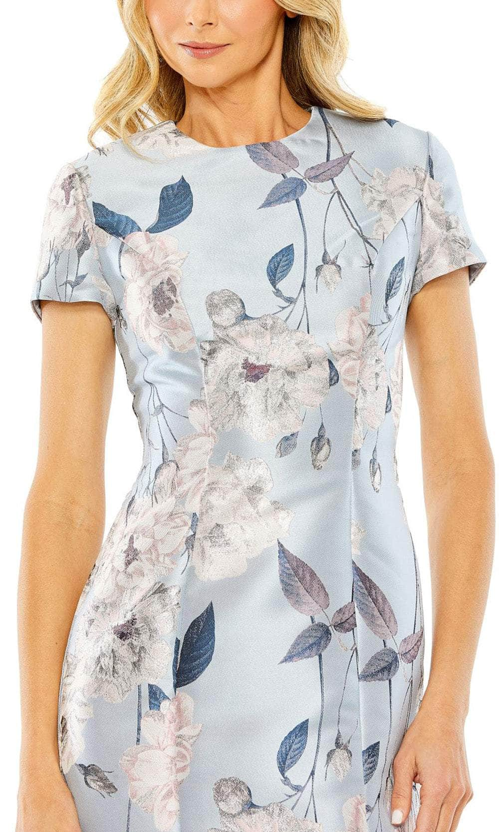 Ieena Duggal 11614 - Short Sleeve Floral Cocktail Dress Cocktail Dresses