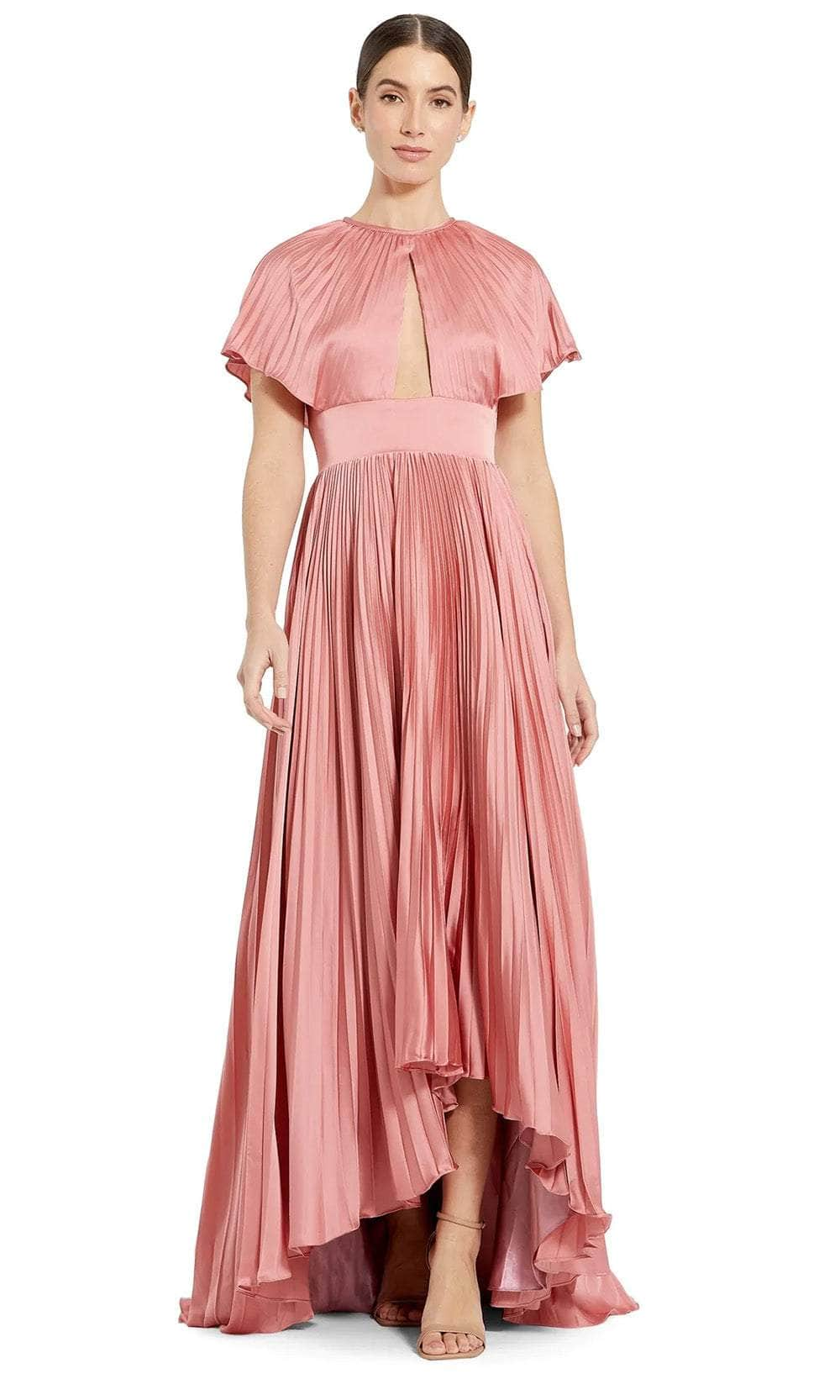 Ieena Duggal 11637 - Pleated A-Line Evening Dress Mother of the Bride Dresses 0 / Dusty Rose