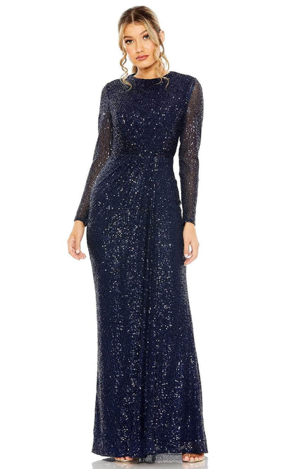 Ieena Duggal 11659 - Sequin Ornate Evening Gown Mother of the Bride Dresses 0 / Midnight