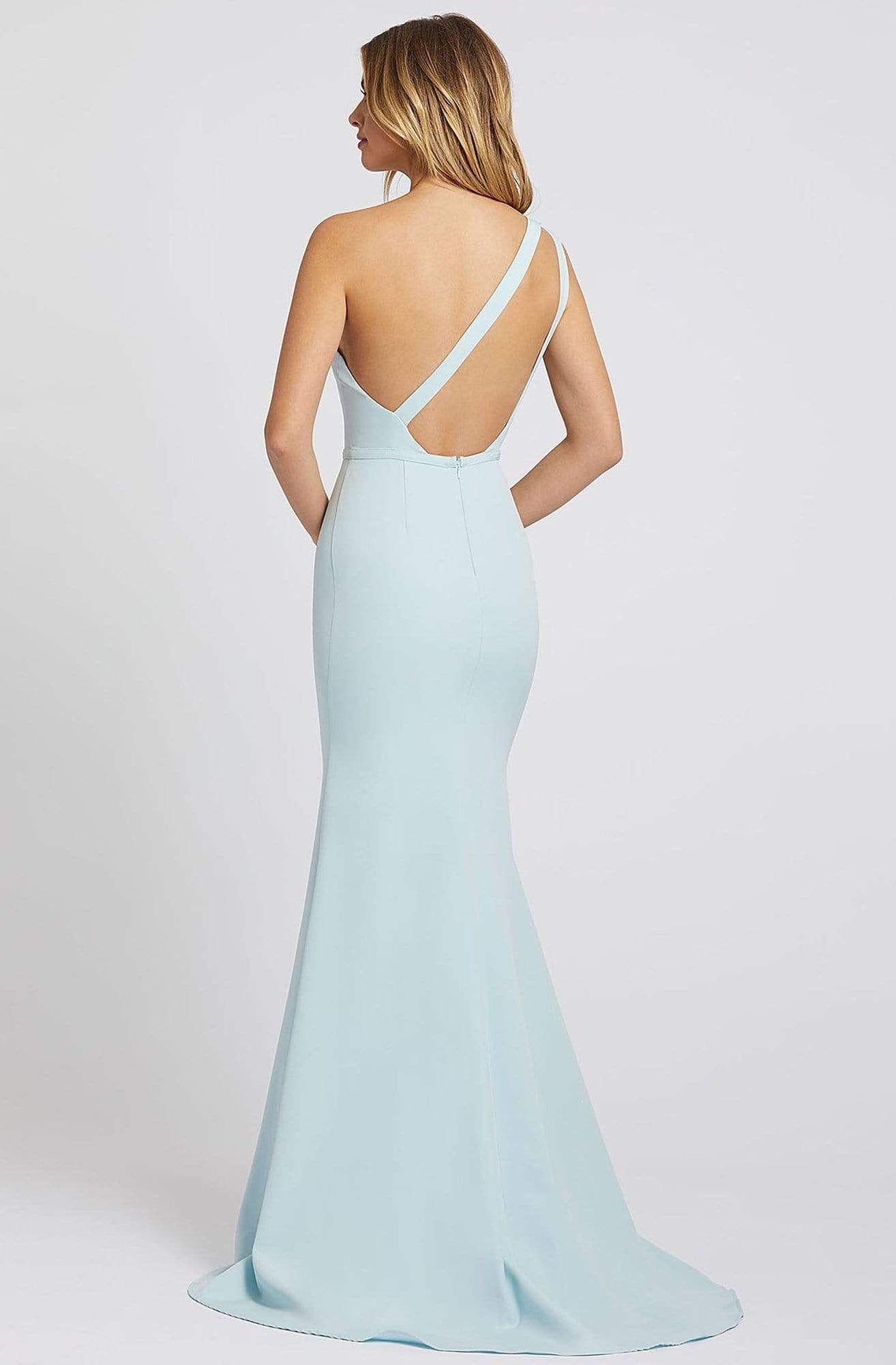 Ieena Duggal - 26266I Asymmetrical Strapped Open Back Gown Prom Dresses