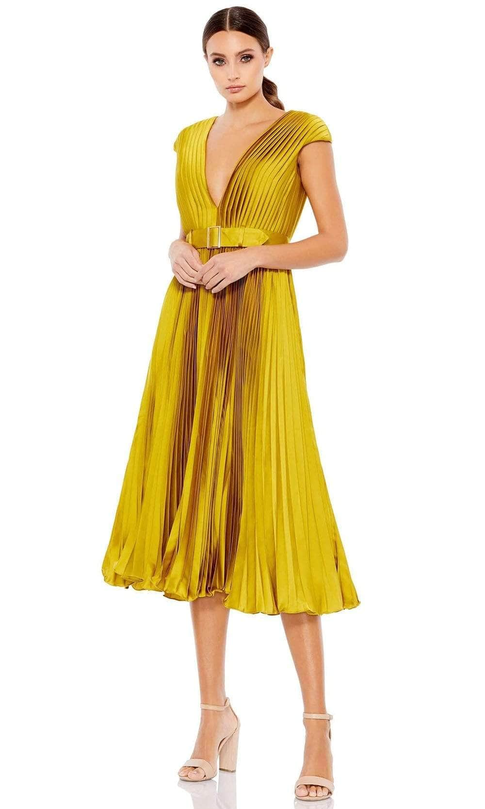 Ieena Duggal - 26483 V-Neck A-Line Dress Cocktail Dresses