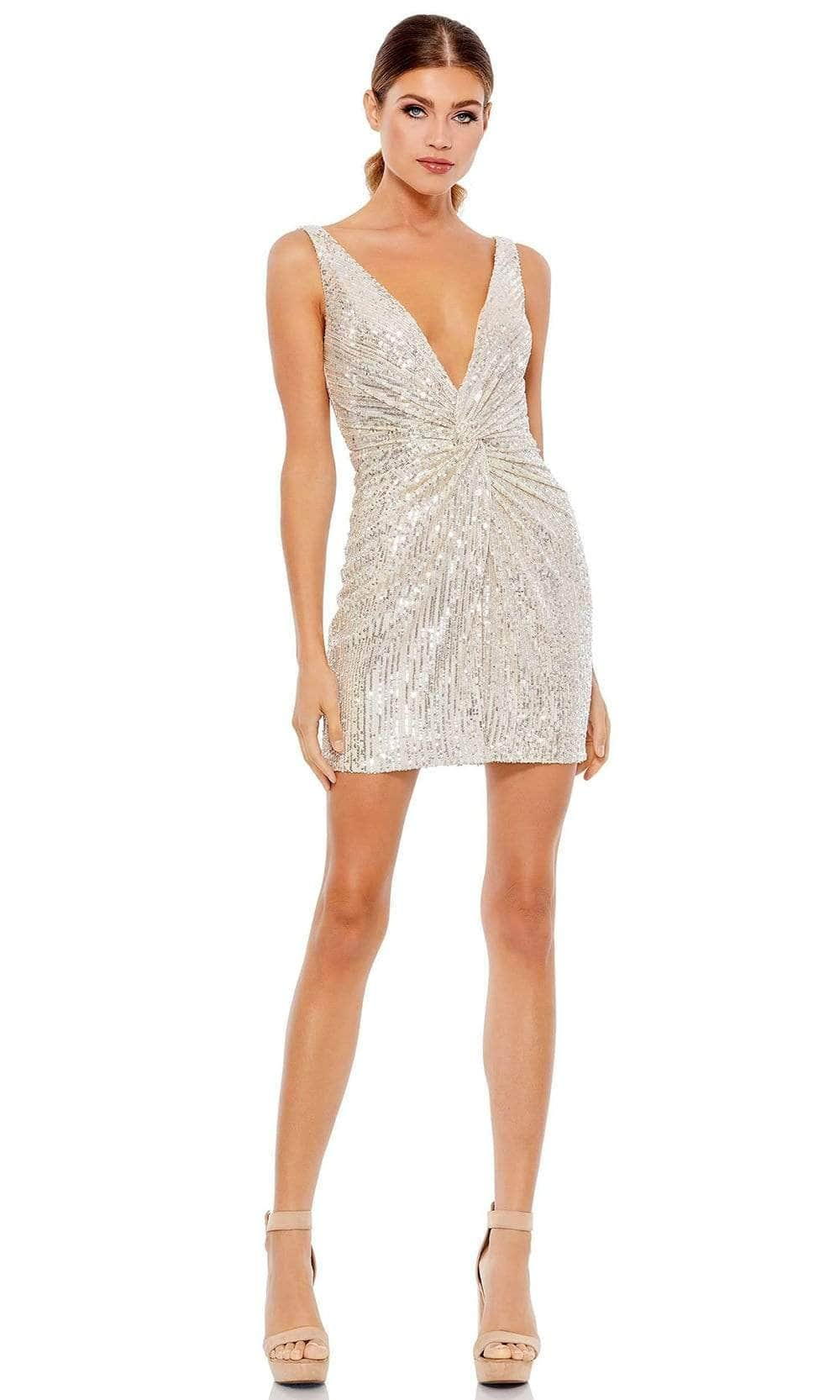 Ieena Duggal - 26496 Fitted Sequin Cocktail Dress Cocktail Dresses