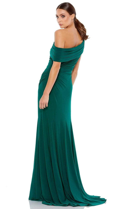 Ieena Duggal - 26517 Off-Shoulder Neckline High Slit Gown Evening Dresses