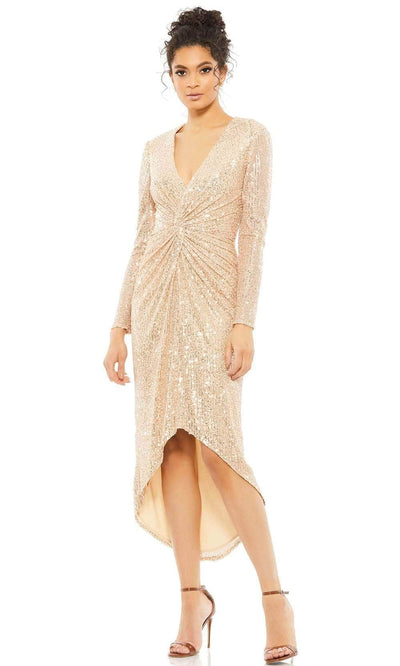 Ieena Duggal - 26549I Sequin High Low Dress Cocktail Dresses