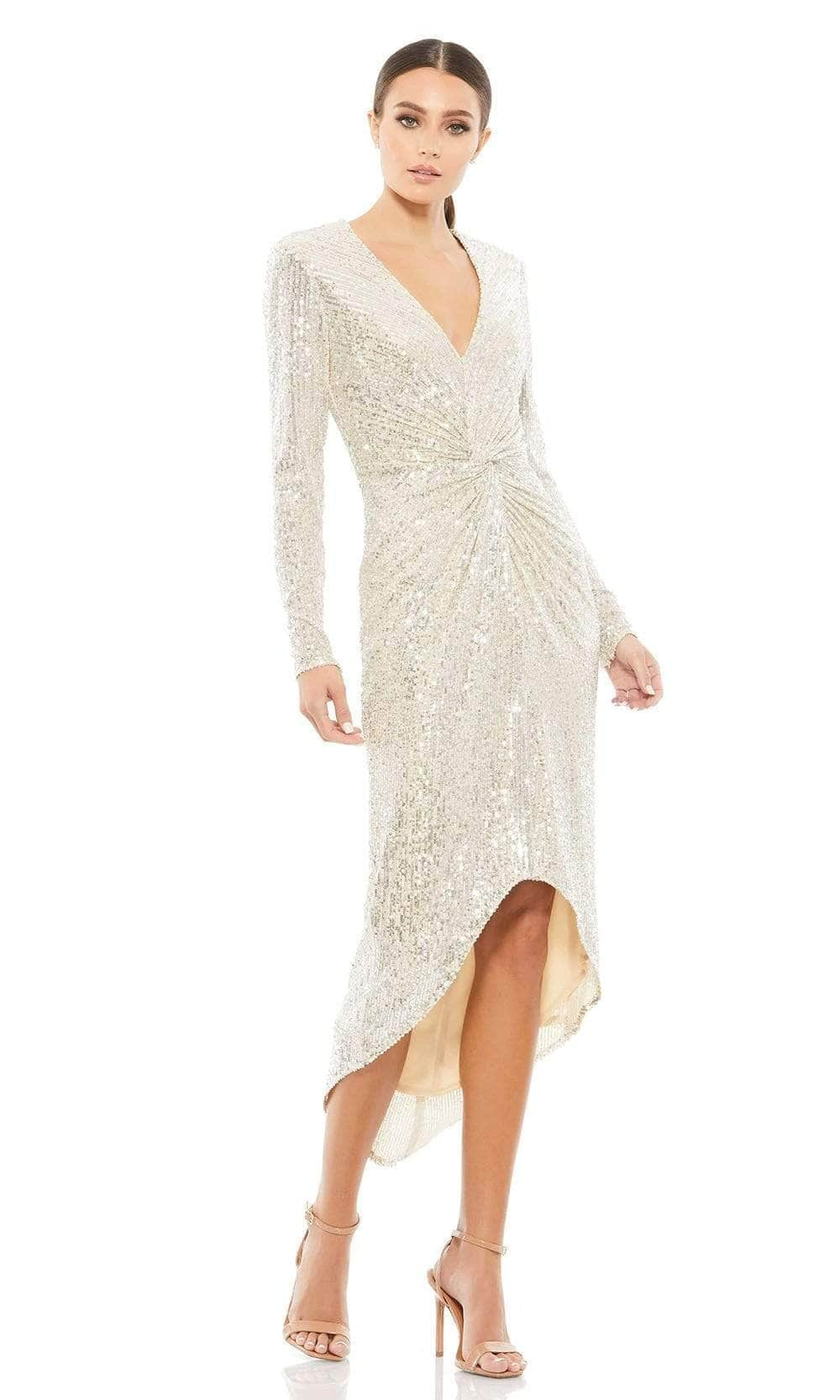 Ieena Duggal - 26549I Sequin High Low Dress Cocktail Dresses