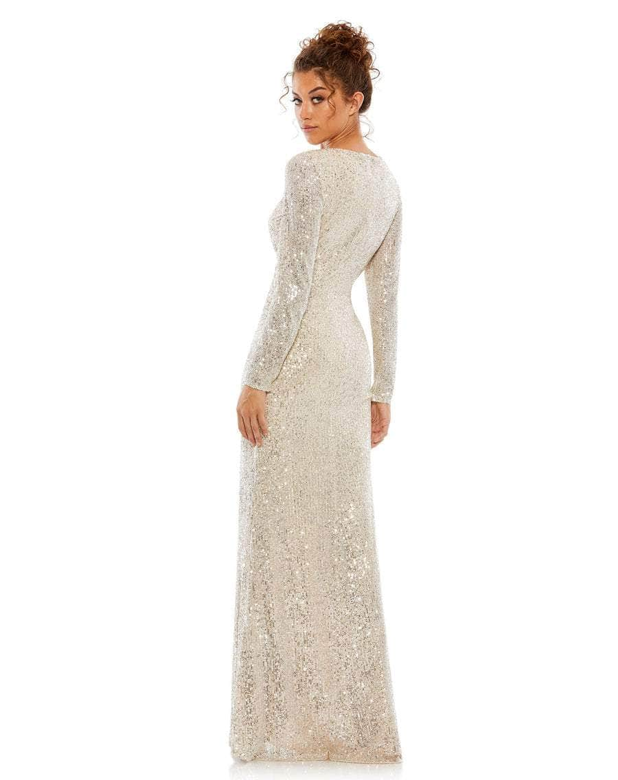 Ieena Duggal 26574 - Long Sleeved Sequined Formal Dress Special Occasion Dress