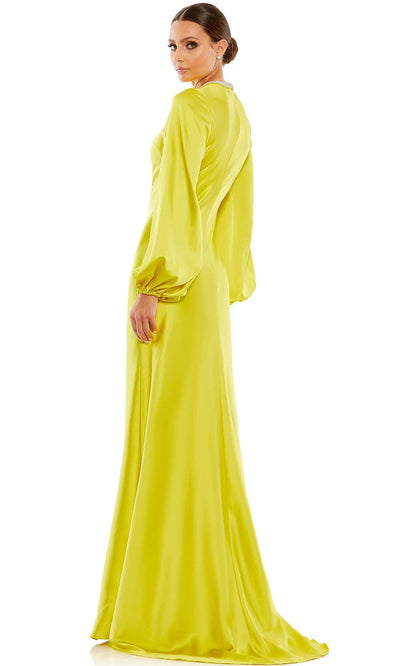 Ieena Duggal 26575 - Bishop Sleeve Satin Evening Gown | Couture Candy Special Occasion Dress