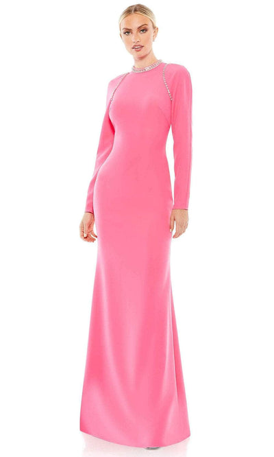 Ieena Duggal 26612 - High Neck Long Sleeved Prom Dress Prom Dresses