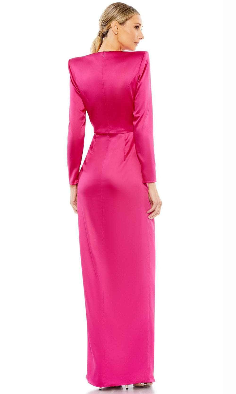Ieena Duggal 26676 - Bow Ornate Slit Evening Dress Special Occasion Dress