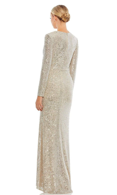 Ieena Duggal - 26723 V-Neck Faux Wrap Sequin Gown Special Occasion Dress
