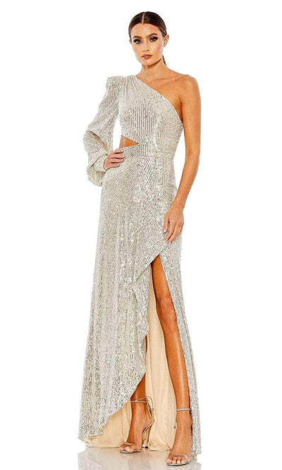 Ieena Duggal - 26730 Long Sleeve Allover Sequined Dress Evening Dresses