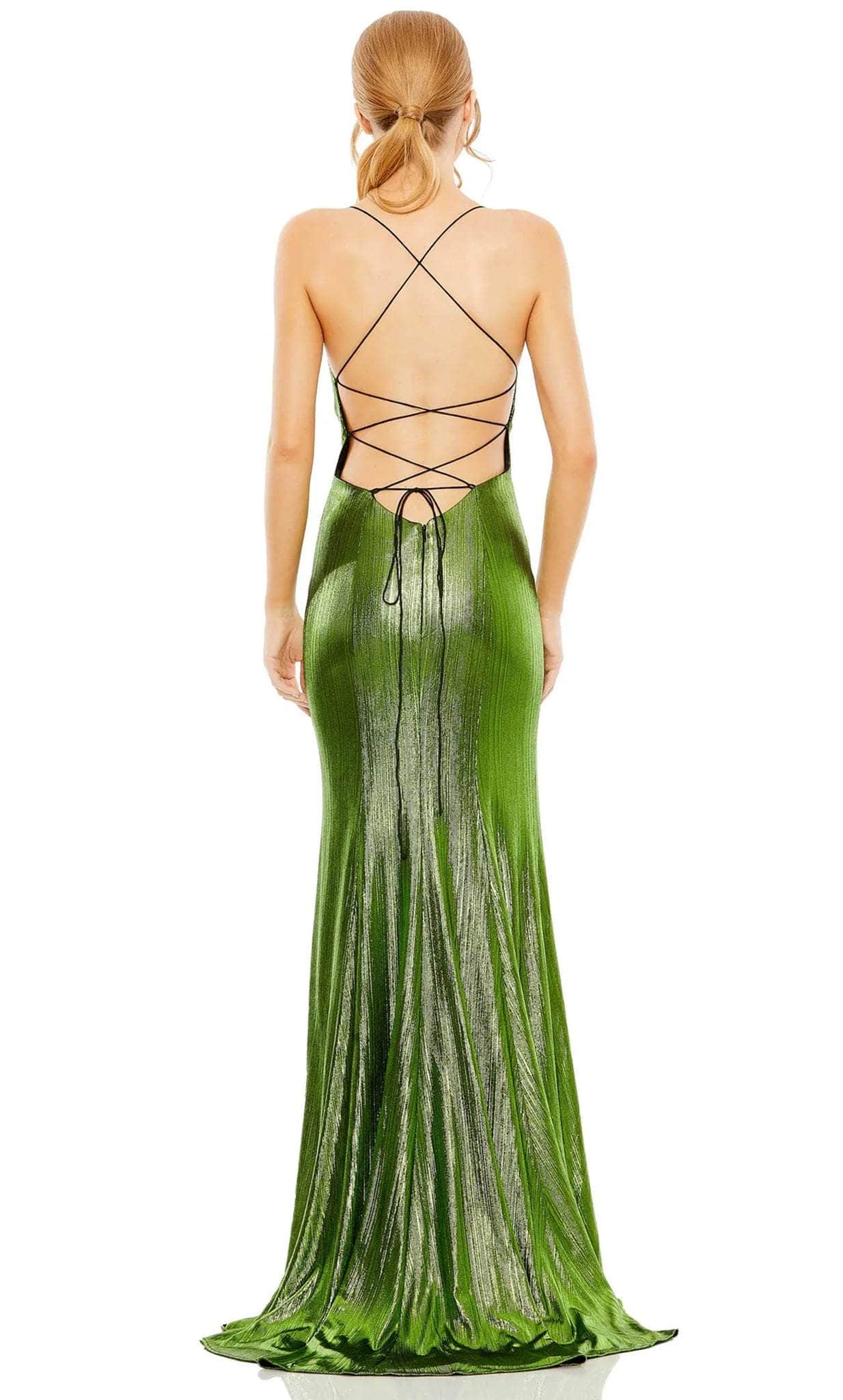 Ieena Duggal 27061 - Lace-Up Gown