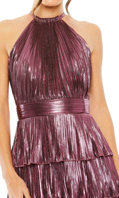 Ieena Duggal 30763 - Pleated Halter Evening Dress Evening Dresses