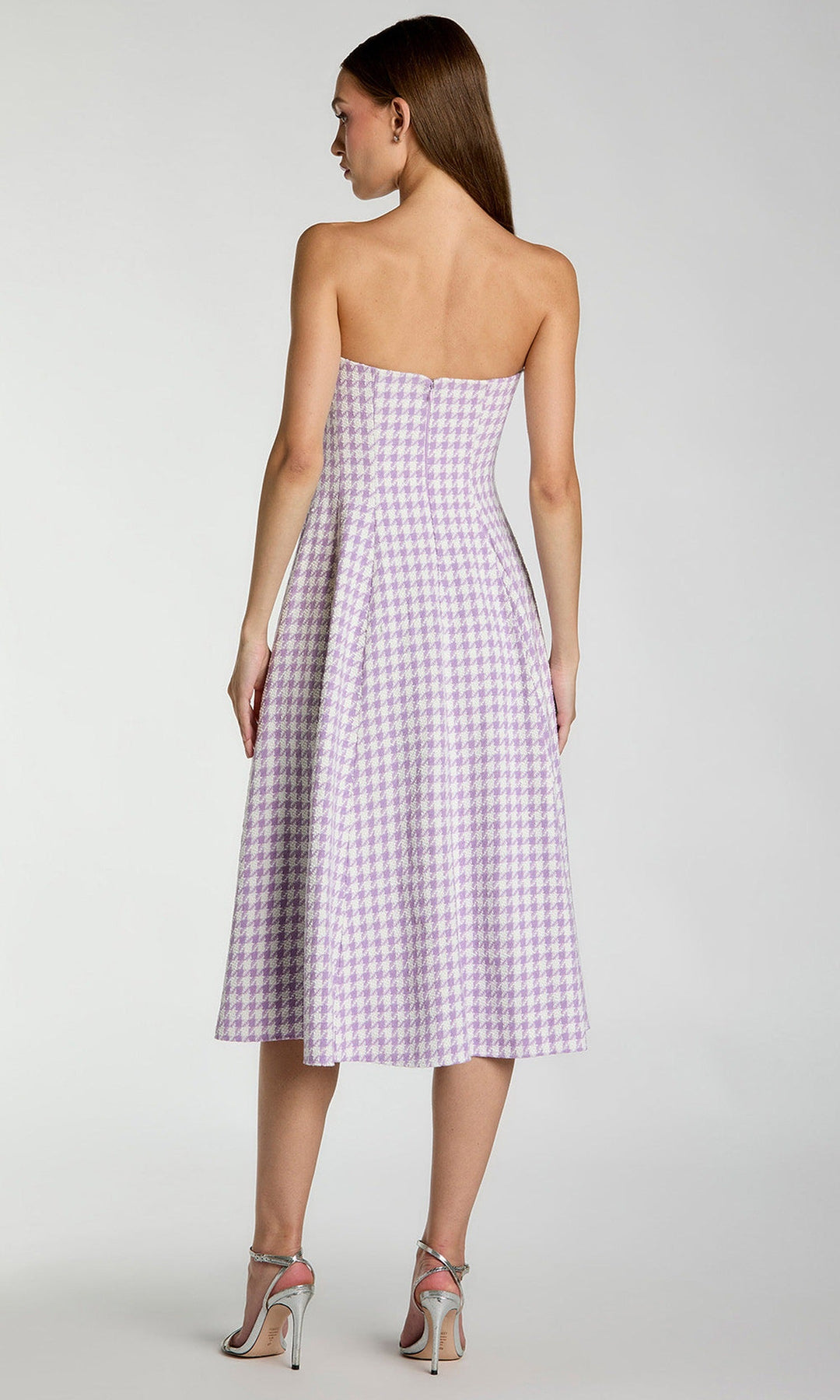 Ieena Duggal 37135 - Strapless A-Line Boucle Midi Dress