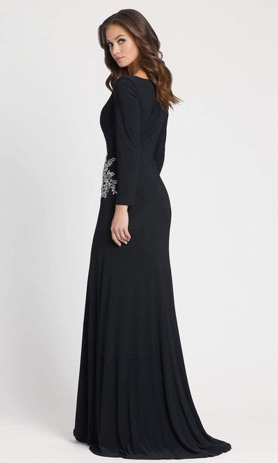 Ieena Duggal - 41016 Long Sleeve Beaded High Slit Dress Evening Dresses