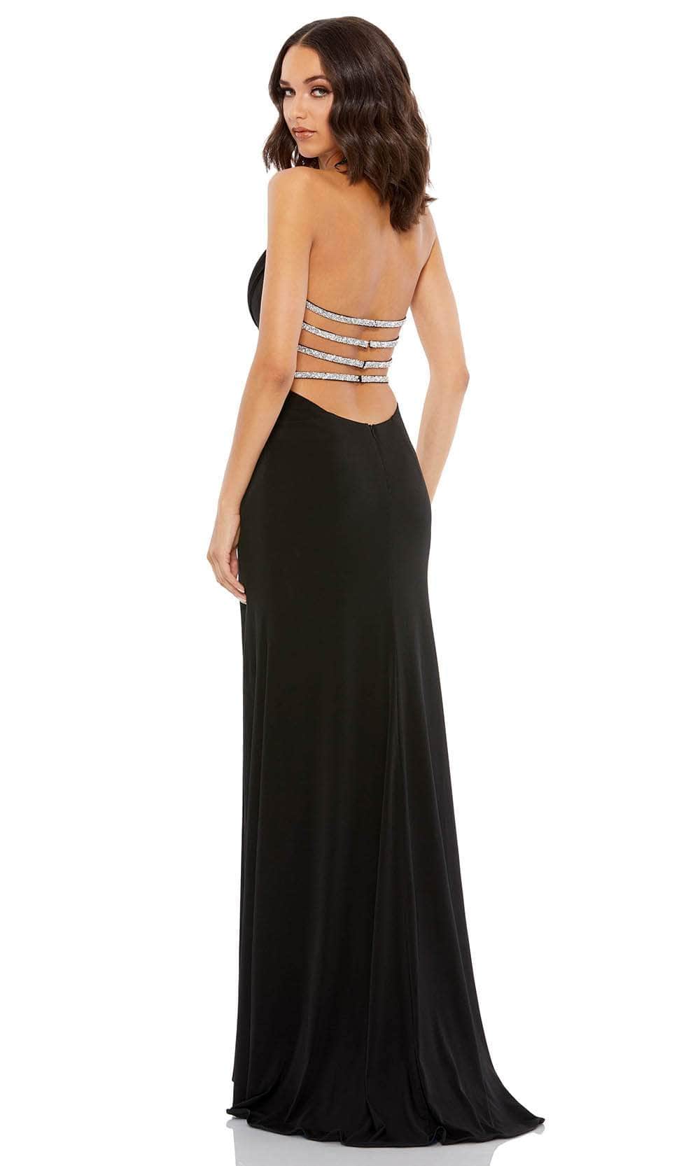 Ieena Duggal 49441 - Strappy Back Evening Gown With Slit Special Occasion Dress