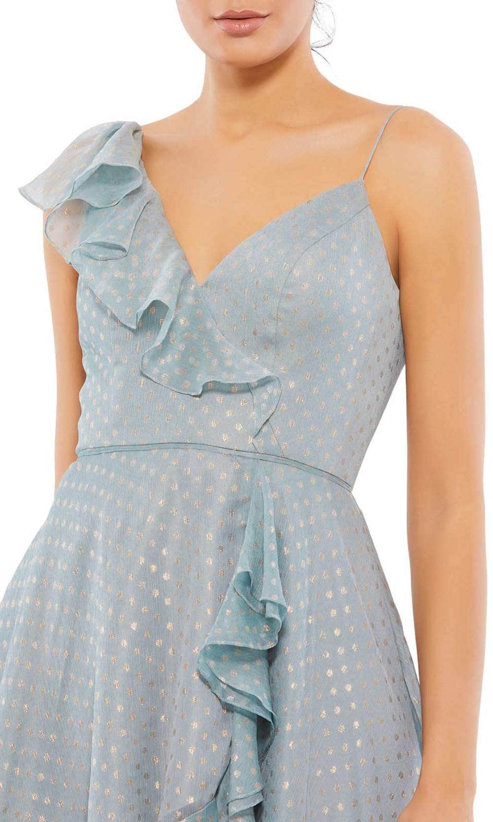 Ieena Duggal 49489 - V-Neck Ruffled A-Line Cocktail Dress Cocktail Dresses