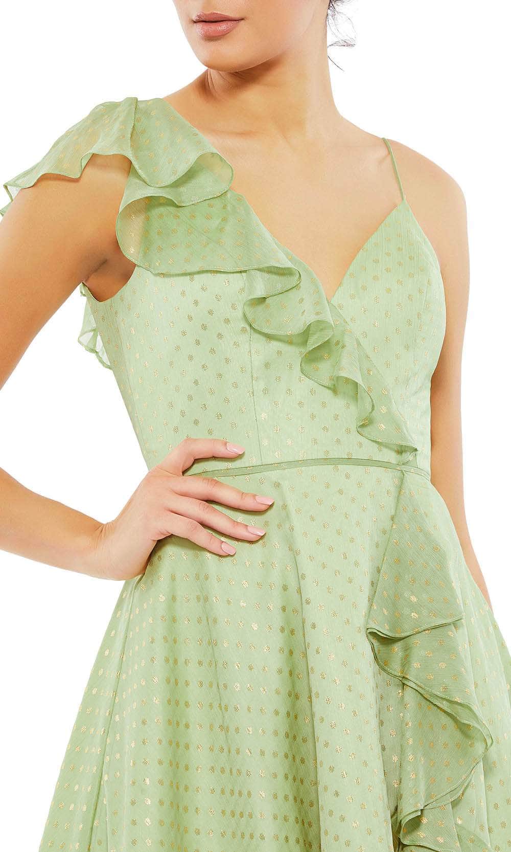 Ieena Duggal 49489 - V-Neck Ruffled A-Line Cocktail Dress Cocktail Dresses