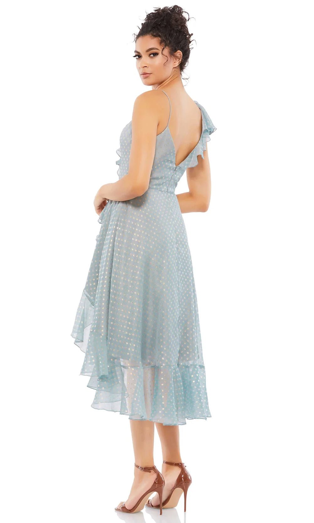 Ieena Duggal 49489 - V-Neck Ruffled A-Line Cocktail Dress Cocktail Dresses