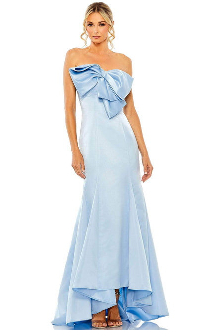 Ieena Duggal 49701 - Strapless Bow Accented Evening Dress Special Occasion Dress 2 / Powder Blue