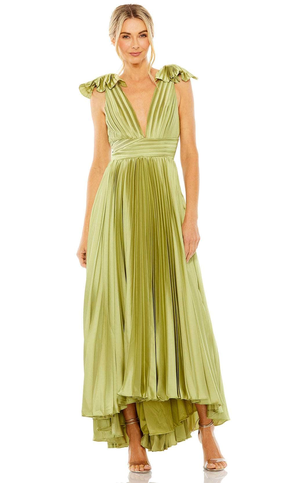 Ieena Duggal 49734 - Ruffled Straps Prom Gown Prom Dresses