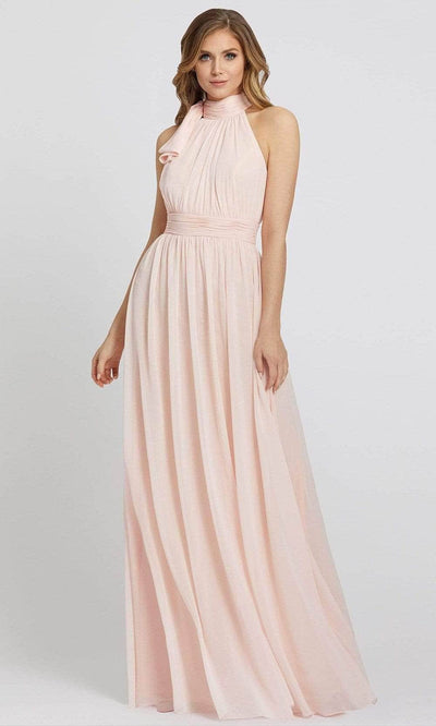 Ieena Duggal - 55035 Halter Prom Dress Prom Dresses 0 / Blush