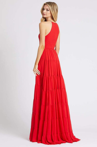 Ieena Duggal - 55281I Halter Pleated A-Line Dress Evening Dresses