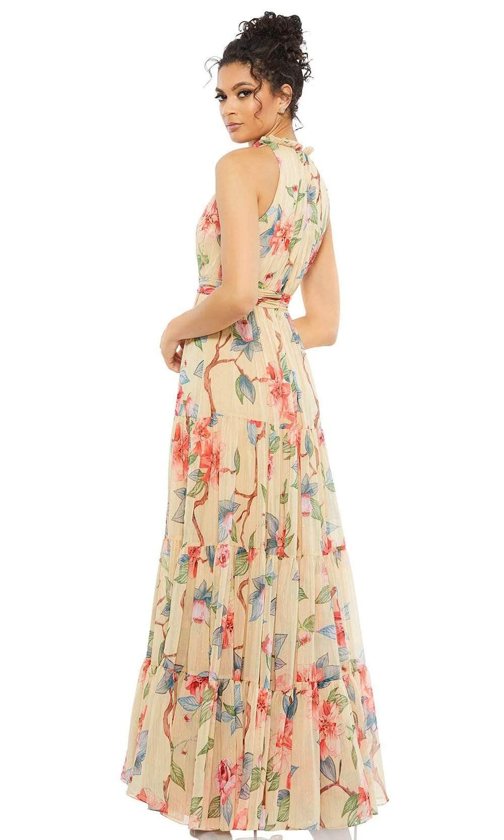 Ieena Duggal - 55429I High Neck Floral A-Line Dress Special Occasion Dress