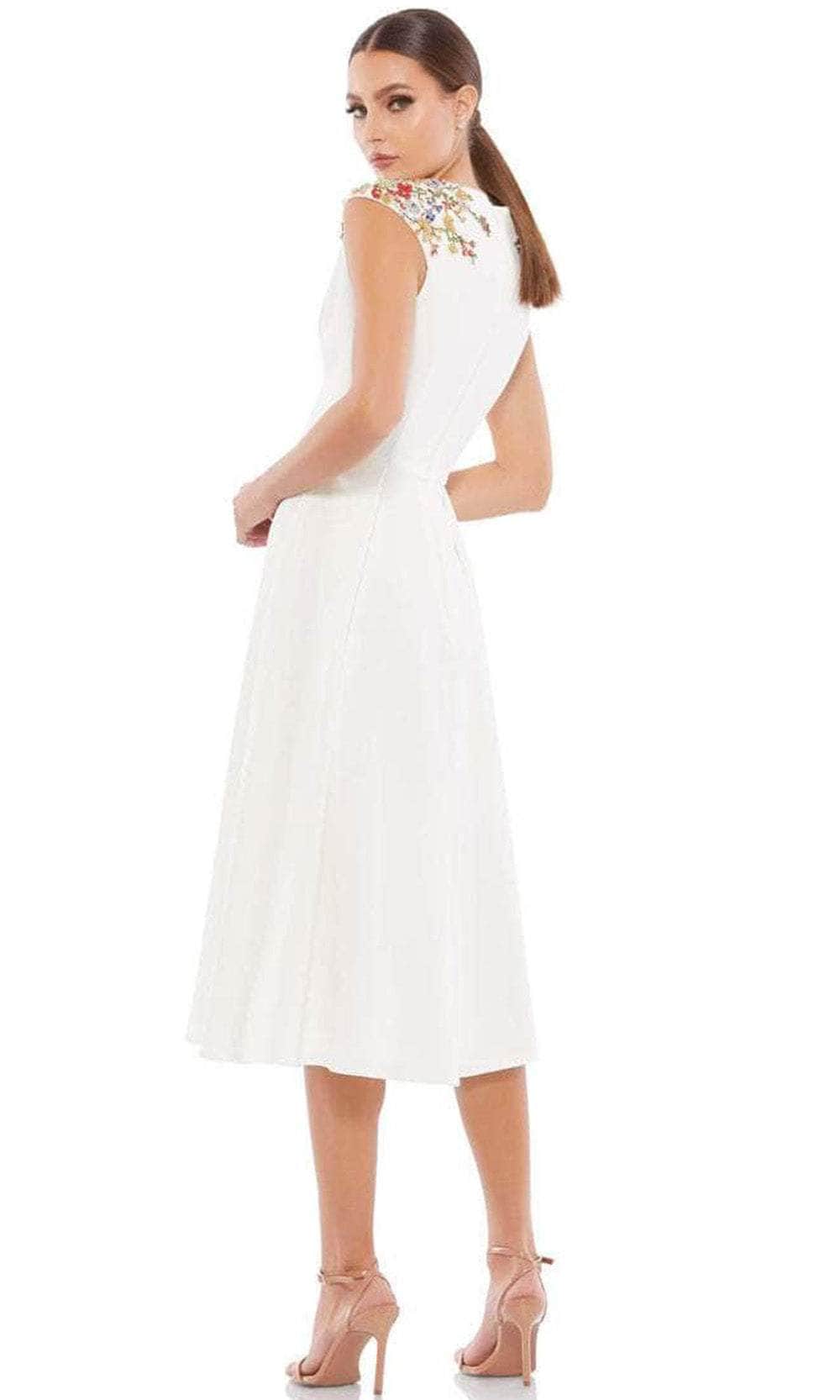 Ieena Duggal 55690 - Cap Sleeved Plunging V Neck Dress Special Occasion Dress