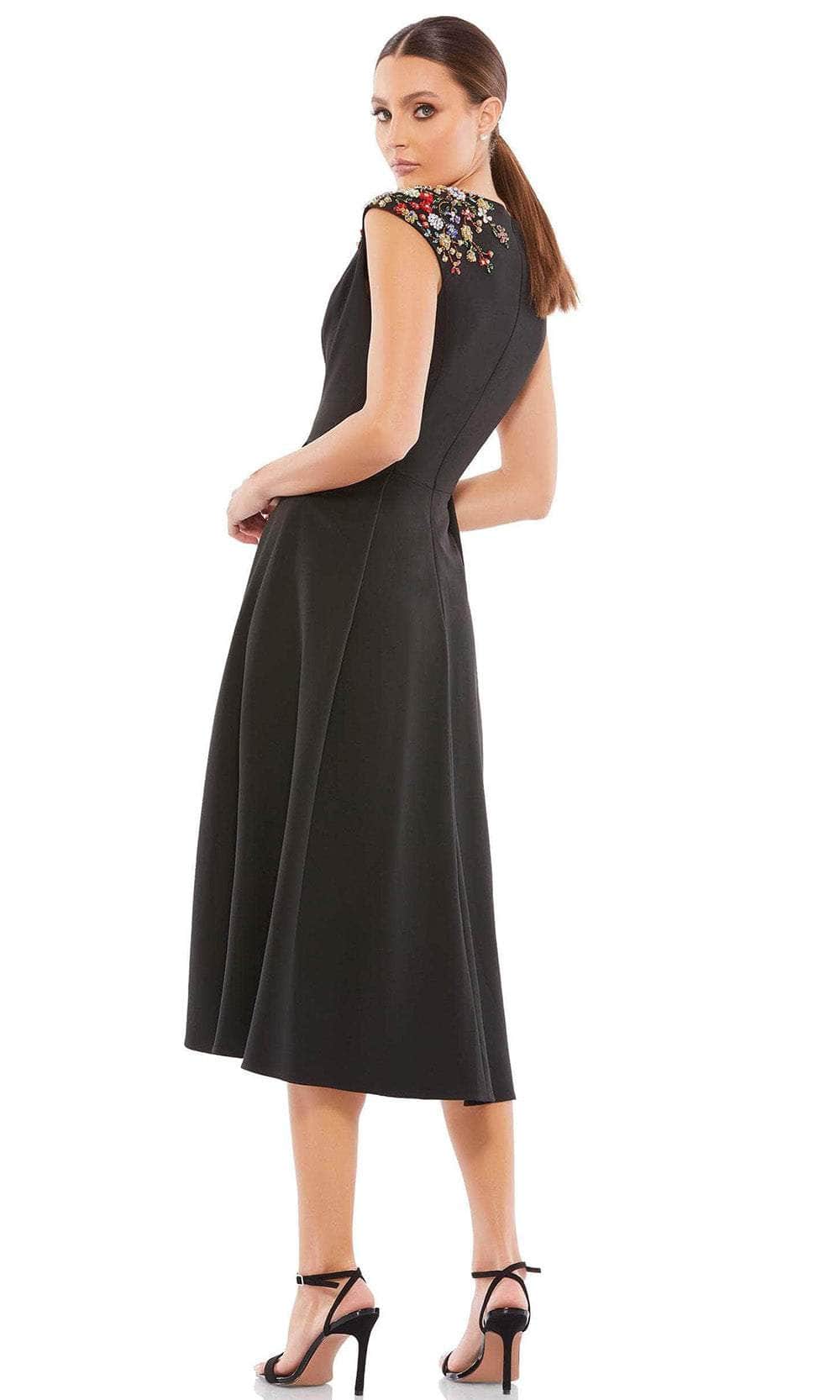 Ieena Duggal 55690 - Cap Sleeved Plunging V Neck Dress Special Occasion Dress