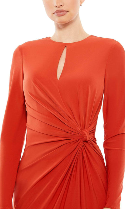 Ieena Duggal 55708 - Keyhole Neckline Long Sleeved Dress Special Occasion Dress